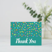 ドット ボヘミア 水彩アート名言 ありがとう ポストカード (スタンド正面)