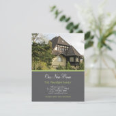 ドット ボーダー フォト 引っ越しのお知らせ 案内状 (スタンド正面)