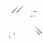 ドット、ミルクホワイト、ロマンスカスタムカットのビニールステッカー シール (正面)