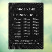 ドット | ロゴと営業時間 | デカール看板 ウィンドウサイン (シート3)