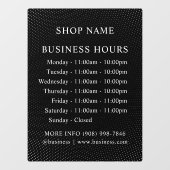 ドット | ロゴと営業時間 | デカール看板 ウィンドウサイン (シート)