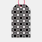 ドット&正方形/白黒+アイディア ギフトタグ (裏面)
