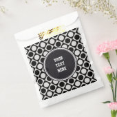 ドット&正方形/白黒+アイディア フェイバーバッグ (封をした状態)