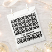 ドット&正方形/白黒+アイディア フェイバーバッグ (クリップ留めされた状態)