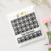 ドット&正方形/白黒+アイディア フェイバーバッグ (封をした状態)