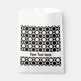 ドット&正方形/白黒+アイディア フェイバーバッグ