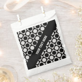 ドット&正方形/白黒+アイディア フェイバーバッグ (クリップ留めされた状態)