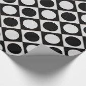 ドット&正方形/白黒+アイディア ラッピングペーパー (角)