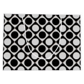 ドット&正方形/白黒+アイディア ラージペーパーバッグ (裏面)