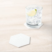 ドット、淡い灰色 ペーパーコースター (インサイチュ)