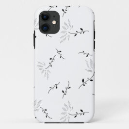ドット、雪のドリフト iPhone 11 ケース