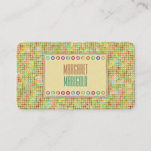 ドット(黄) 名刺 (正面)