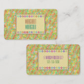 ドット(黄) 名刺 (正面/裏面)