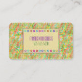 ドット（黄） 名刺 (裏面)