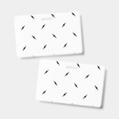 ドット、黒 バッジ (正面＆裏面)