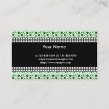 ドット、黒、白、緑