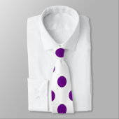 ドット – DARK PURPLE (水玉模様デザイン) to ネクタイ (タイ)