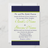 ドット sunflower 3 ウェディング 招待状 (裏面)