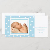 ドットnドット(青) 案内状 (正面/裏面)