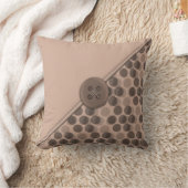 ドットNo Com - Taupe クッション (ブランケット)