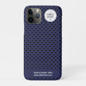 ドットtoドットミニマリストネイビービジネスロゴと名前 Case-Mate iPhoneケース (裏)