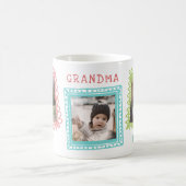 ドッドルフレームズ最高のおばあちゃん写真コラージュ コーヒーマグカップ (中央)