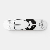 ドッパーソナライズされたク保・ルームのサイン スケートボード (横)