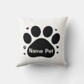 ドッパーソナライズされたグポーカスタムペットネームホームデコール クッション (裏面)