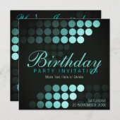 ドッファンキーツブルースバースデーパーティーの招待 招待状 (正面/裏面)