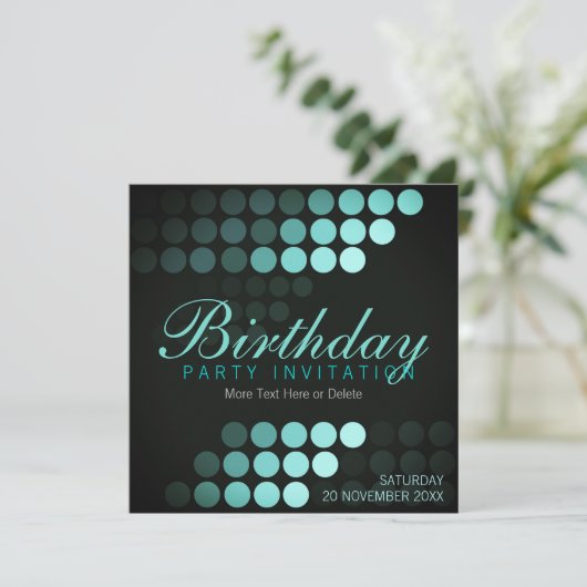 ドッファンキーツブルースバースデーパーティーの招待 招待状 (スタンド正面)