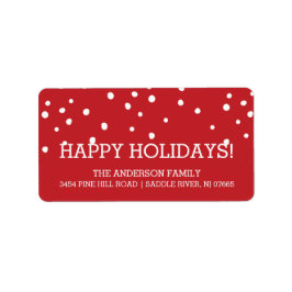 ドッモダンツホリデーズクリスマス差出人住所 ラベル