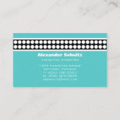 ドッモダント名刺、ターコイズ 名刺 (裏面)