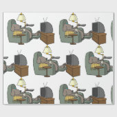 ドッリラックスク・ウォッチングテレビ ラッピングペーパー (フラット)