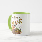 ドッ与えグマグを食べなやる気を起こさせるい – かわいいプレゼント マグカップ (正面左)