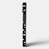 ドッ名門私立校風のトモダン白黒アニマルプリント点 Case-Mate iPhoneケース (裏面 / 左)