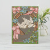 ドッ忘れヴ・メ・ノーの馬蹄形結婚式招待状 招待状 (スタンド正面)