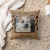 ドッ最高のクパパパーソナライズされた クッション (ブランケット)