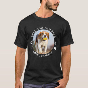 ドッ最高のグパパが手でカスタムのペット写真 Tシャツ