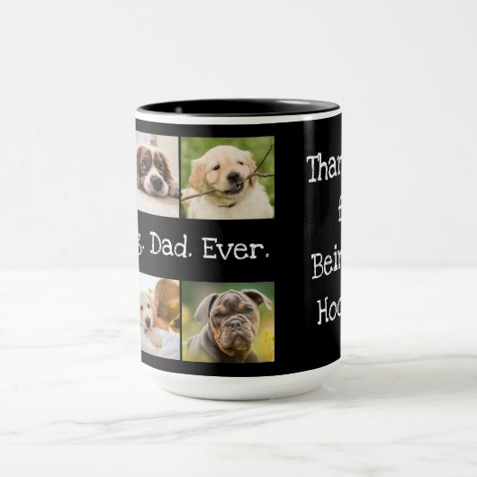 ドッ最高のグパパの白と黒の写真集 マグカップ (中央)