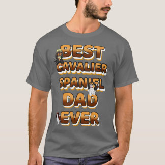 ドッ最高のグパパエバーカバリエスパニエル犬 Tシャツ