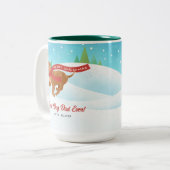 ドッ最高のグパパチワフアスノウィクリスマスマグ ツートーンマグカップ (正面左)