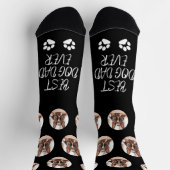 ドッ最高のグパパフランスのドルドッグ靴下 ソックス (上部)