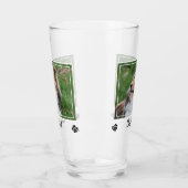 ドッ最高のグパパ絶対パパ誕生日写真キュートドッグパパ タンブラーグラス (左)