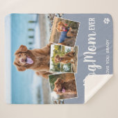 ドッ最高のグ・マム・グレー4・フォトコラージュ シェルパブランケット (正面(横))