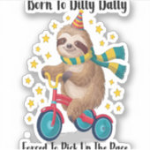 ドッ生まれと口を出す シール (正面)