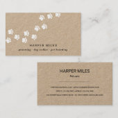 ドッ素朴グボーディングプロフェッショナル白足の道 名刺 (正面/裏面)