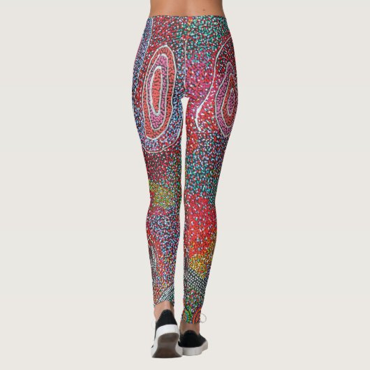 『ドッ絵画トズ』(オーストラリア先住民の芸術家) レギンス (裏面)