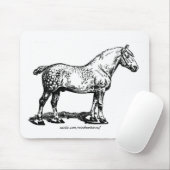 ドッ荷車を引くプ馬 マウスパッド (マウス)