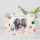 ドティー・ラブ・アンド・ジョイ ファミリー フォト シーズンカード (スタンド正面)