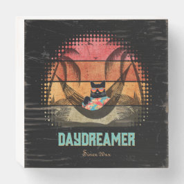 ドデークールム猫のトロピカルエスケープ ウッドボックスサイン